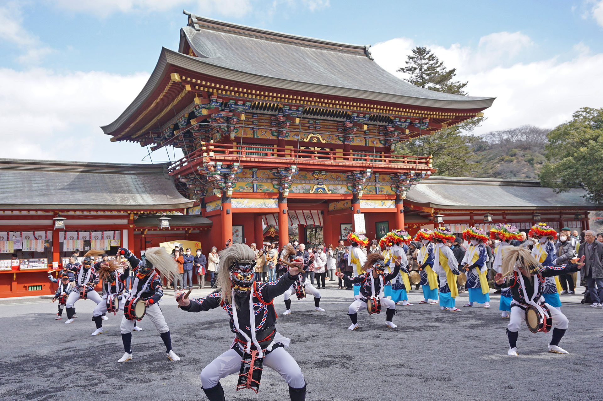 初午祭の面浮立